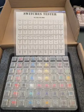 Mdx-22224 Kbd Fans 1 Kbdfans 7x9 Super All In One Switch Tester 63 Switches Genuine