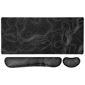 Keepcute Qz-ri9hds-20220426 Topographic Mouse Pad Set Large Gaming Keyboard Mat