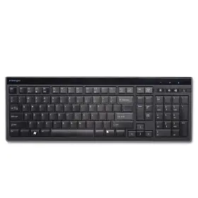 B00426hi8u Kensington Slim Type Wired Keyboard K72357usa Black - Laptop-style Keys