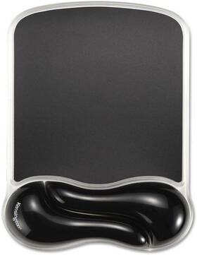 Kensington Technology Group K62413ww Duo Gel Wave Ergonomic Mouse Pad And Wrist Rest - Black