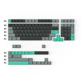 Keychron 4895248818472 Double-shot Cherry - Pbt Keycap Full Set Hacker Mint