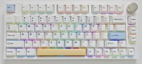 Kj-zxas-ghs815 Keydous Nj80-ap Wireless Mechanical Keyboard With Knob Bluetooth 5.0/2.4g/wired Conne