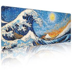 Ladyrain Wave-80x30cm Japanese Sea Wave Large Mouse Pad Gaming Xxl Art Ke