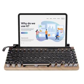Lcpzcc 880370949853 Guazi Store 83-key Mechanical Keyboard - Retro Typewriter Wireless Bluetooth