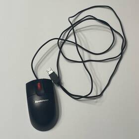 Lenovo Mo28uob Wired Usb Optical Scroll Wheel Mouse For Laptop Computer