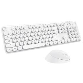 Letton 974006825858 Wireless Keyboard Mouse Combo 104 Keys Cute Colorful With Number Pa