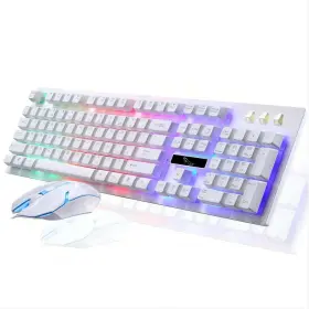 Lfhope 629722452364 Gaming Keyboard And Mouse Combo Rgb Rainbow Led Backlit Pc