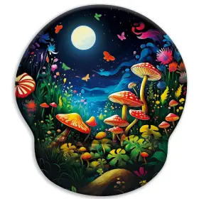 J-moua018 Limkrian Mushroom Mouse Pad Ergonomic With Wrist Rest Gaming Wri