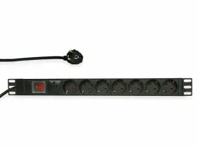 Pdu7c01  Logilink Nwsz Steckdosenleiste 19 Inch 7x Mit Berspannungsschutz Und Schalter Compa