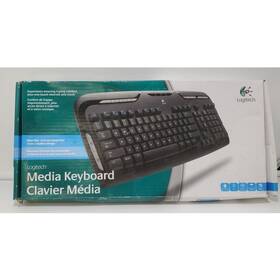 Logitech 097855032348 Media Wired Ps/2 Keyboard 967560-0403 2005 Sealed