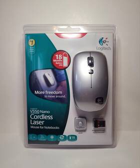 Logitech 097855050663 New V550 Nano Wireless Laser Mouse Notebook Series Brand In Package