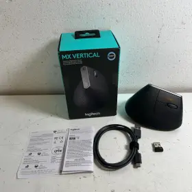 Logitech 097855144461 Mx Vertical Black Graphite Ergonomic Wireless Bluetooth Mouse