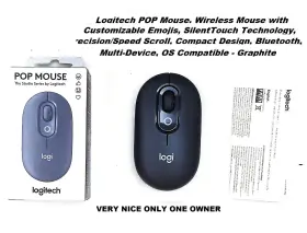 Logitech 097855191274 Pop Mouse Bluetooth With Customizable Emojis And More 1 Owner