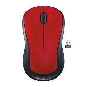 Logitech 54613 Wireless Mouse Usb Nano Receiver 1000 Dpi Optical Tracking Ambidextrous Red