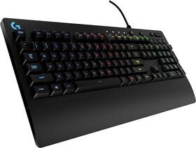 Logitech 570464693341 Gaming Keyboard Customizable Keys Dedicated Multimedia - Black