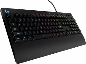 Logitech 570464693341 Gaming Keyboard Customizable Keys Dedicated Multimedia - Black