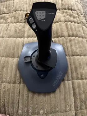 863166-000 Logitech Wingman Attack Joystick J-yb11 Gaming Controller Vintage