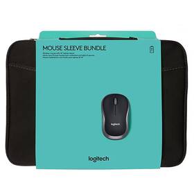 Logitech 910-004806 16 Inch Laptop Sleeve And M185 Wireless Mouse Bundle Black