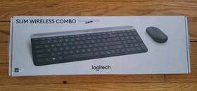 Logitech 920-010961 Slim Wireless Mouse And Keyboard Combo Used