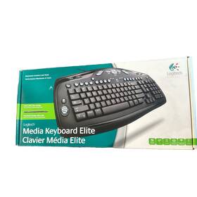 Logitech 967231-0403 Media Keyboard Elite Clavier Wired New- Was Sealed Until Photos