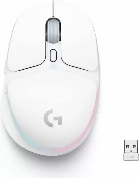 G705  Logitech G 570464693372 Wireless Gaming Mouse Bluetooth Connection - White Mist