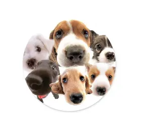 20200911 Lqfiwss Round Mouse Pad Dog Design Professional Customized Non-slip Rubber Gaming Mo