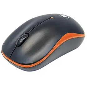 179409 Manhattan Usb Success Wireless Orange/black Optical Mouse 3 Bu