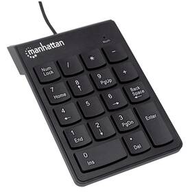 Manhattan 179911 Wired Usb Numeric Keypad 18 Full Size Keys And Ultra Slim Lightw