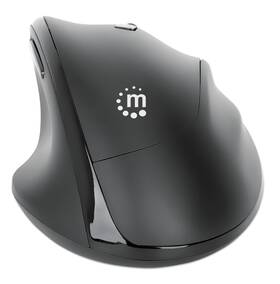 Manhattan 190237 Wireless Ergonomic Mouse 2.4 Ghz Rf 800/1200/1600 Dpi Six Bu