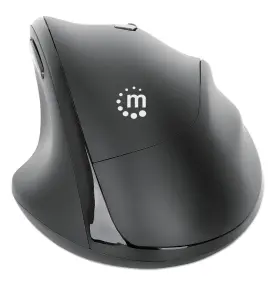 190237 Manhattan Wireless Ergonomic Mouse 2.4 Ghz Rf 800/1200/1600 Dpi Six Bu