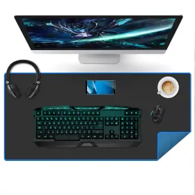 35.4x15.7x0.16in Mat Family 738628587367 Large Gaming Mouse Pad Black Thick Computer Extended