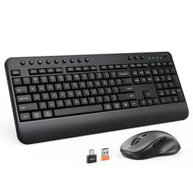 Meetion Master C5000 Wireless Keyboard And Mouse Combo Computer With Wrist Rest Multime