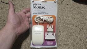 Memorex 3202-2328 3 Button Serial Mouse Vintage - Nos