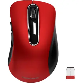 Wm-697 Memzuoix 2.4g Wireless Mouse 1200 Dpi Cordless 5 Button Red Nip