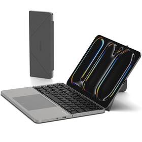 Micropack Digitally Yours K-f01-gy Mircopack Foldable Bluetooth Keyboard With Touchpad And Stand For Grey