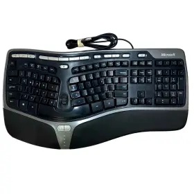 B2m-00012 Microsoft Natural Ergonomic Keyboard 4000 V1 Usb Wired Ku-0462 Tested