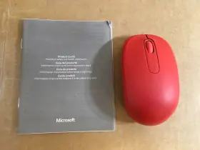 U7z-00031 Microsoft Usb Wireless Mobile Mouse 1850 Red New Open Box
