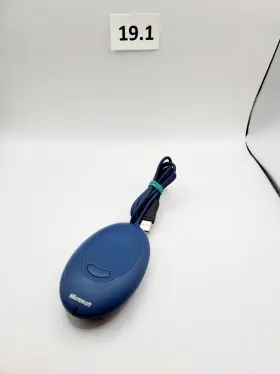X08-79294 Microsoft Wired Optical Mouse Blue Usb Receiver Tested