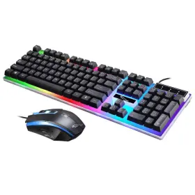 3422 Mighty Rock Gaming Keyboard And Mouse Combo Led Rainbow Backlit