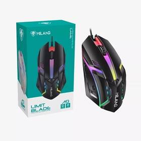 Milang 952879101064 Limit Blade Luminous Computer Gamer Mouse Black 3d Optical Wired Usb