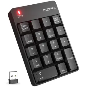 Szjp13 Mofii Wireless Number Pad - 2.4g Numeric Keypad Silent 19 Keys Usb Keypads P