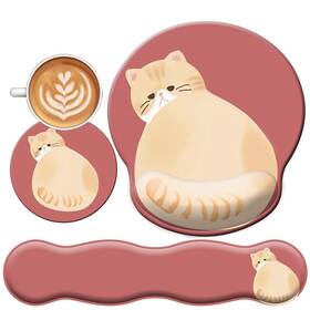 Nasdalgias 757377445735 3-in-1 Cute Mouse Pad And Keyboard Wrist Rest Support 20% Larger... Fast Ship