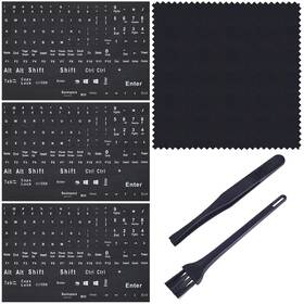Nboxumg 791137865708 English Keyboard Stickers 6-in-1 Full Size Letters Replace