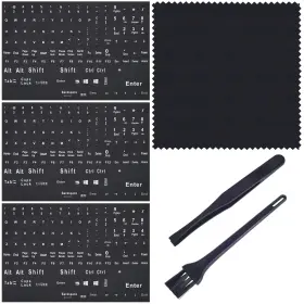 Nboxumg 791137865708 English Keyboard Stickers 6-in-1 Full Size Letters Replace