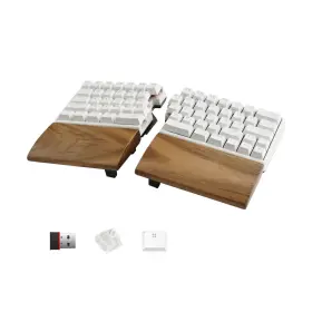 Nocfree 977471010668 Lite Wireless Ergonomic Split Mechanical Keyboard With Poron Foam Rgb Palm R