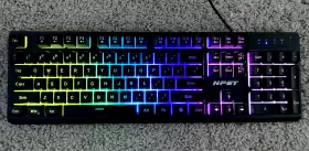 K10v3 Npet Gaming Keyboard Led Backlight Multi-color Usb Connect Black Tested