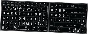 8541659272 Online-welcome Mac English Large Lettering Keyboard Sticker New Matte Black Background