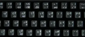 Online-welcome Greek Tr White 09 Keyboard Stickers With Transparent Background Lettering For