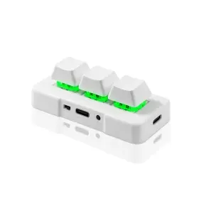 Mk321g-wh Pcsensor 3-key Mini Keypad 2.4g Wireless Usb 2 In 1 Mechanical Gaming Keyboard Hot Key