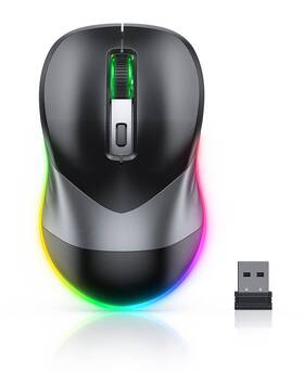 Peious Aub09bz1hh81 Wireless Mouse Jiggler For Laptop - Led Rechargeable Comp